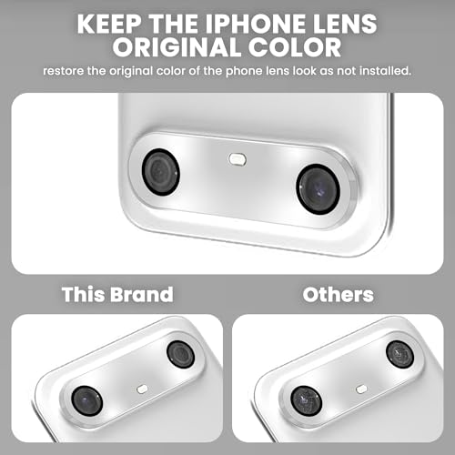 Image of ArmourPro Camera Lens Protector for Tecno Pova Slim Tough HD Individual Aluminum Alloy Rings 9H Camera Cover, Scratch-Resistant,Camera Lens Protection| Silver, 1 Pack