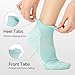 fenglaoda Compression Ankle Socks for Women & Men 6 Pairs– Low Cut Running Socks with Arch Support, Cushioned Sole & Heel Tab