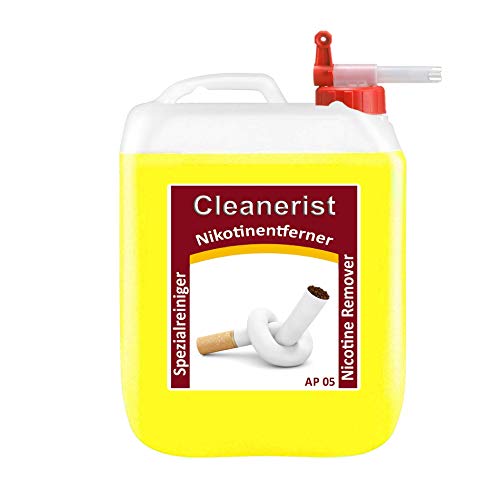 Sabeu Cleanerist Nettoyant pour nicotine 5 l dans le flacon pulvérisateur avec robinet de vidange FLUXX® de Sabeu - Nettoyant spécial pour éliminer les dépôts de nicotine Cover