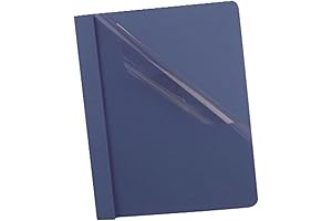 Oxford Clear Front Report Covers with 3-Prong Fasteners