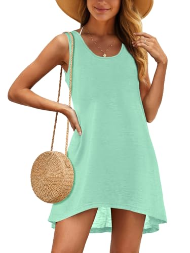 Image of Swimsuit Coverup for Women Bikini Sleeveless Beach Bathing Suit Cover Up