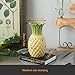 NEWNAN Vases Pineapple Shape Home-Garden Decoration Ceramic Decoration Fake Pineapple Home Decor Tabletop Office Desk Outdoor Decoration (Color : Yellow， Size : 9.2×14×24cm) vase, Green