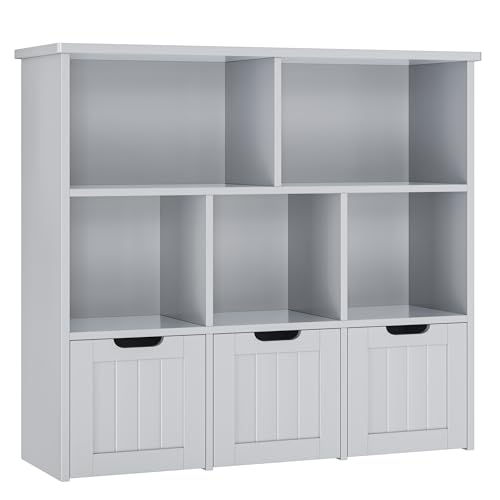 image for FOTOSOK Toy Storage Organizer with 3 Movable Drawers, Floor Storage Ca