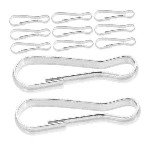 HOMOBABE 20 Piezas De Ganchos De Acero Inoxidable Mosquetones Pequeños Clips De Resorte Cierre Resistente Clip De De Acero Inoxidable Conector De Anclaje Giratorio Gancho De
