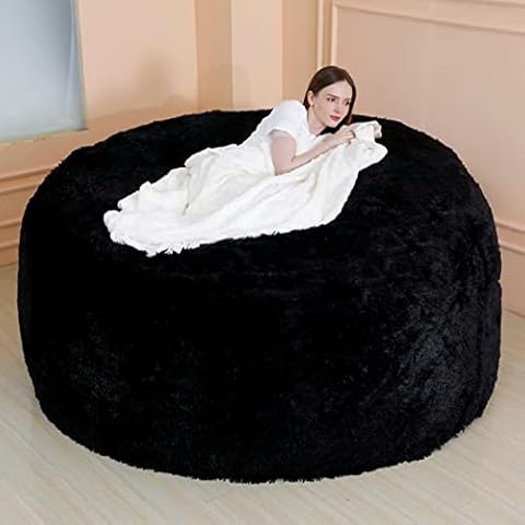 Puff Gigante XXL de Diseño con Funda de Terciopelo de Felpa Cover
