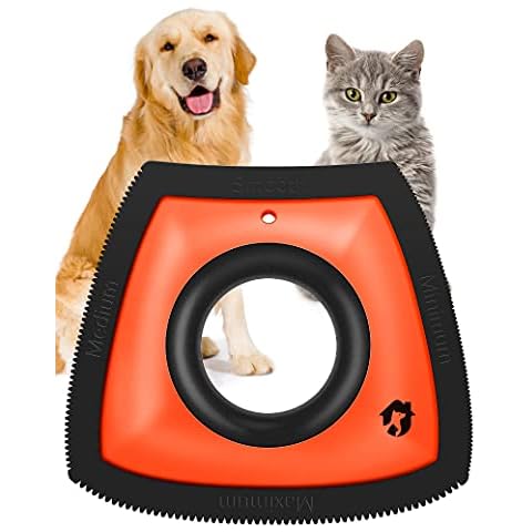 Gobeigo Pet Hair Remover for Couch/Car Detailing, Dog Hair Remover Mini Cat Hair Remover, Fur Removal Brush Great for Auto Detailer & House Cleaners Used in Fabric, Furniture, Couch or Carpet (Orange) Cover