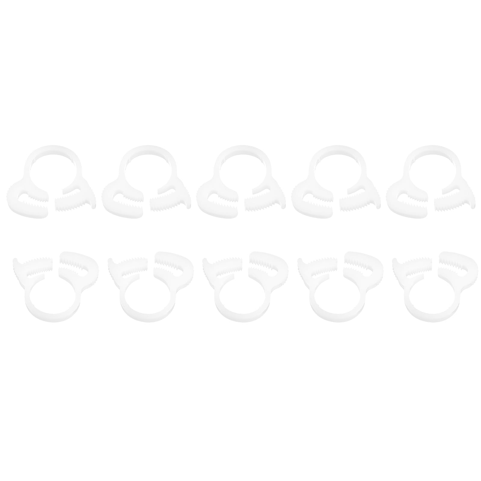 QUARKZMAN Pvc-buisklemmen, 200 stuks, 25 mm (1 inch) kabelklem, twee gaten, kunststof klemmen voor buizen kabels