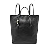 Fossil Women's Camilla Leather Convertible Backpack Purse Handbag, Black (Model: ZB7517001)