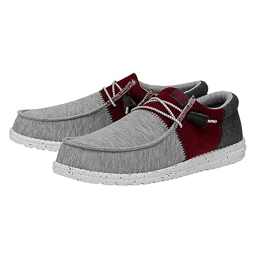 HEYDUDE Wally Tri Varsity Crimson Size M13 | Men's Shoes | Men's Slip On Loafers | Comfortable & Light-Weight4