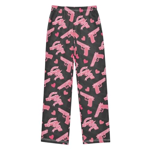 Boys' Pants Girl Power Heart Long Bottoms Jogger Pants Elastic Waist Trousers with Pockets S-XL