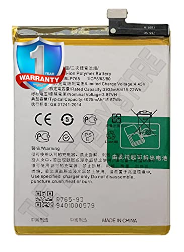 Image of Original BLP765 Battery for Oppo Reno 3 / A91 / F15 CHP2001 / CPH2021 PCPM00 Battery with 1 Year Warranty ** (Y00000127)