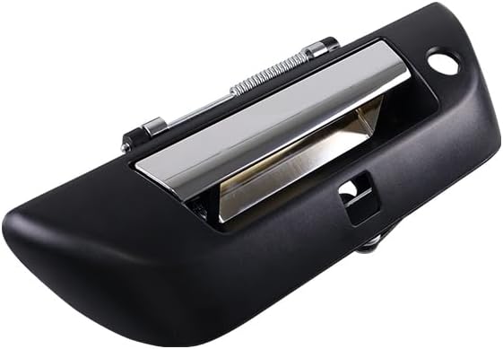 HYILUN0104 Chrome with Textured Black Tailgate Handle Latch Compatible with Nissan Titan 2017-2024