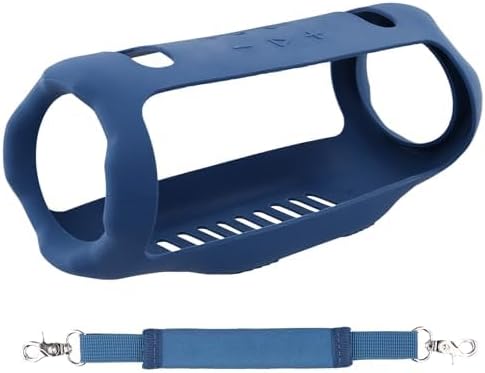 co2CREA for JBL Xtreme 4 Portable Bluetooth Speaker Silicone Cover Case, Portable Silicone Travel Case with Handle, Protective Skin Case (Blue Case) - Image 3