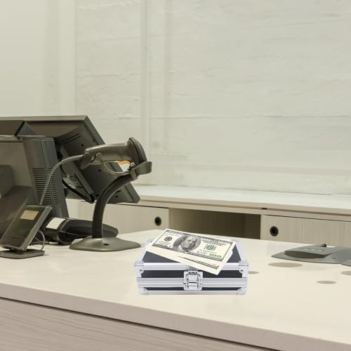 Geldkassette Klein,Geldkoffer mit Tragegriff und Sicherheitsverschluss Bargeld Organizer Geldgeschenke Verpackung Mini Aktenkoffer aus Aluminiumlegierung,Kreative Geschenke passend für Kinder und Freu