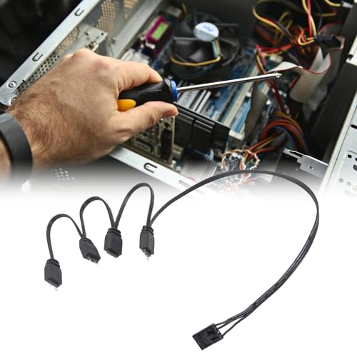 PURPLELILY Adaptador ARGB 4P de 4 pines a 5 V 3 pines para fuente de alimentación estable HDLL120 y control LED de gestión de iluminación de PC - imagen 8