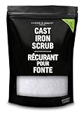 CARON & DOUCET - Cast Iron Cleaning & Restoring Scrub | 100% Natural | Best for Removing Rust Without Scratching & Care Before Cleaning, Washing & Seasoning (1 Pound)