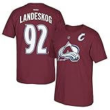 Bekleidung adidas Gabriel Landeskog Reebok Colorado Avalanche Premier Burgundy T-Shirt Men\'s