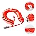 QUMIIRITY High Pressure PU Pneumatic Spring Hose with Quick Connector Recoil Airline Compressor Tube for Air Tools Suitable for Inflation and Dusting