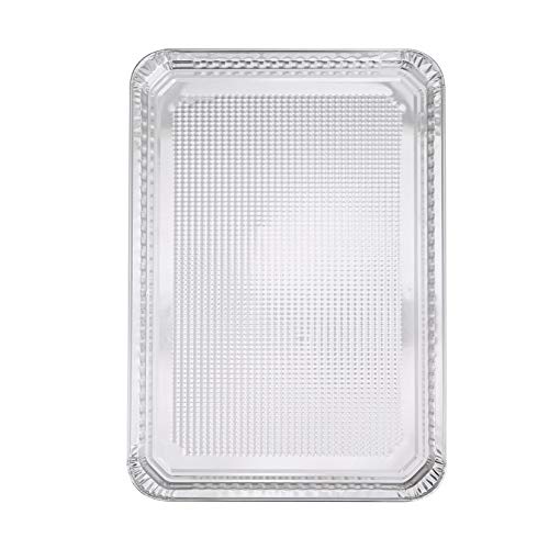 Image of Glad Disposable Bakeware Aluminum Rectangular Cookie Sheets for Baking and Roasting, 12 Count-16 inch x 11 inch x 0.25 inch - Textured, Made from Aluminum - Baking Sheets, Baking Pans, Foil Cookie Sheet