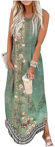 Image of CHUNTIANRAN Maxi Dresses for Women Summer Outfits Boho Beach Long Dresses Casual Sundresses Resort Wear for Women 2026