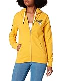 jerseys mango hombre Original y vintage Superdry Script Style Col Ziphood Sudadera con Capucha, Rojo Dorado, S para Mujer