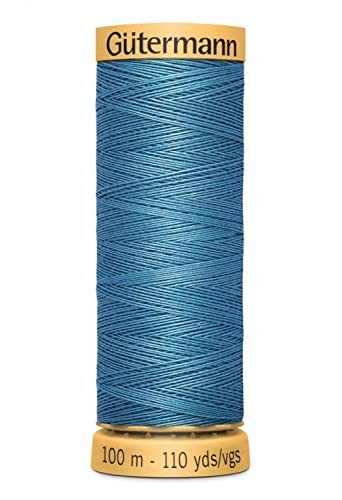 Hilo de coser de algodón natural Gütermann de 100 m color 6035 - unidad miniatura 1
