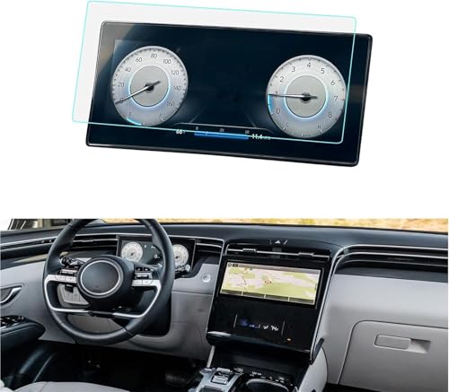 Protecteur en verre trempé Tucson 2022-2023 film protection écran voiture navigation GPS 10.25