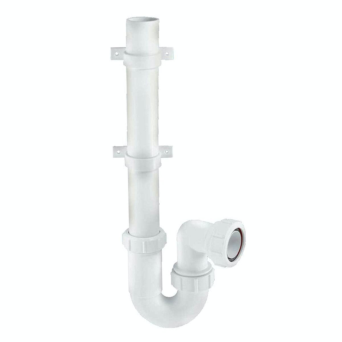 McAlpine WM3 75 mm uszczelka wodna zasuwka z 1,5 cm Multifit Outlet, biała