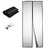 YINXN Reinforced Magnetic Screen Door with Lightweight Mesh Curtain Full Frame Velcro Ultra Seal Magnets Shut Automatically Fits Door up to 39 x 83-inch Max
