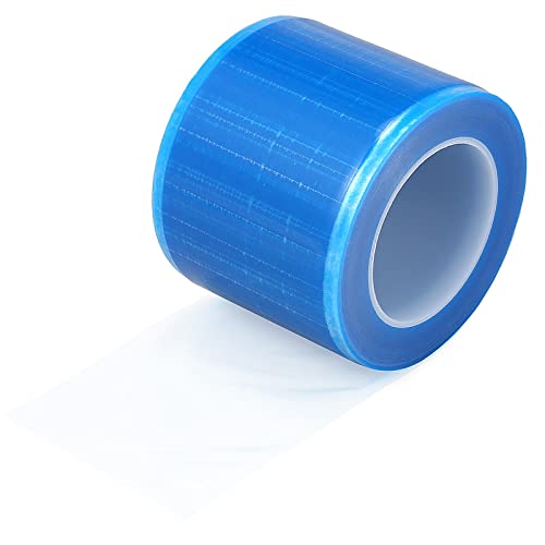 Barrier Film - Leeyuka 1200 Sheets Barrier Film Roll With Dispenser Box Adhesive Tape Sheets Pe Film Barrier Tape For Dental Tattoo And Makeup Microblading (4' X 6') #TOP28