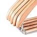 Quality Hangers Wooden Hangers Beautiful Sturdy Suit Coat Hangers with Locking Bar Glossy Natural Wood (5)
