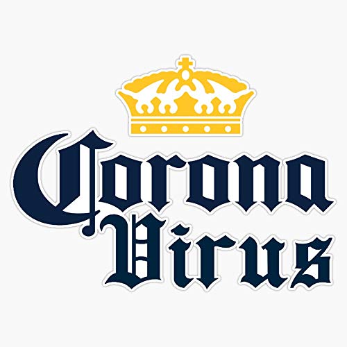CNW Studio Corona COVID 19 Beer Vinyl Decal Wall Laptop Car Bumper Sticker 5'