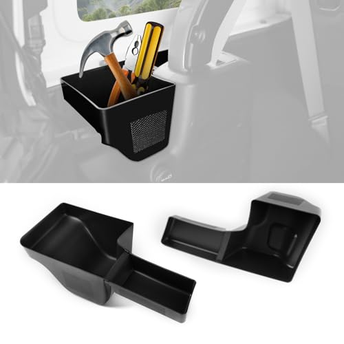 LitMiRaCle Wheel Well Storage Bin for Jeep Wrangler JL 2018-2023, Cargo Organizer Side Trunk Storage Box for Jeep Wrangler JL JLU 2018-2023 Interior Accessories, Left & Right Side