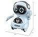 GoolRC Mini Pocket Robot, with Interactive Dialogue Conversation, Voice Recognition, Singing and Dancing, Electric Small Robot Gift (Blue)
