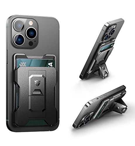 Dexnor Phone Card Holder With Foldable Back Stand, Adhesive Phone Wallet Pouch Sleeve Stick On Pc Credit Card Id Case With Finger Grip Kickstand For Most Smartphones (Black) #TOP10