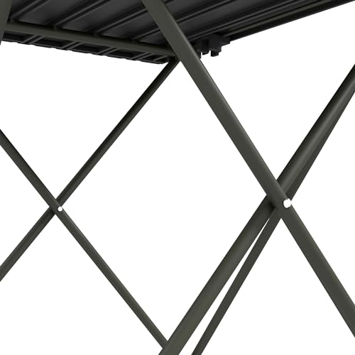 Outsunny Folding Camping Table, Lightweight Metal Picnic Table with Carry Bag, Foldable Table for Outdoor Camping, Picnic, Hiking, BBQ, Fishing, Black - Image 7