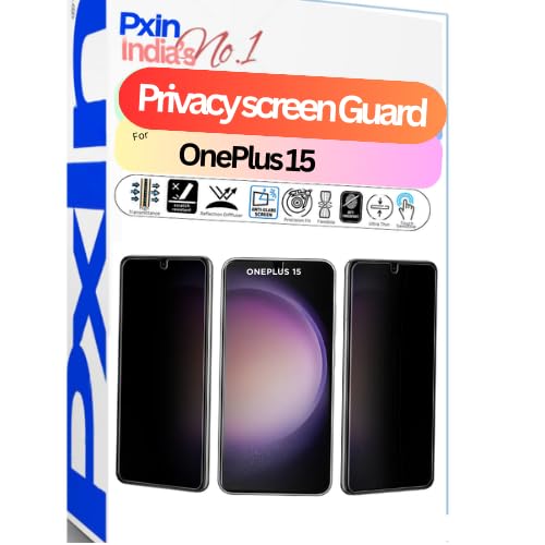 Pxin Mobile Privacy Guard compatible with OnePlus 15 | Mobile Privacy screen protector | Anti Glare | Anti Spy Screen Protector | Reduces blue light | Scratch proof | Eye Protection-image-12