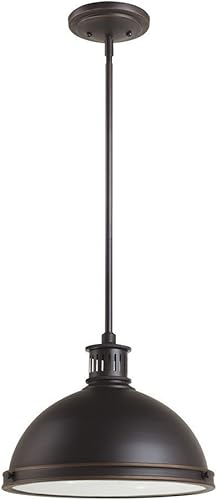 Miniatura 4 de Generation Lighting 65086EN3-715 Pratt Street - Colgante de metal colgante moderno, 2 luces, bronce otoñal