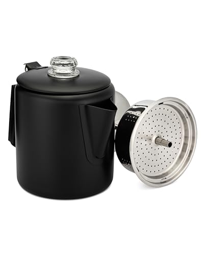 COLETTI Bozeman Black Percolator Coffee Pot — Camping Coffee Pot — America’s Sleekest Percolator – NO Aluminum or Plastic [6 cup] - image 8