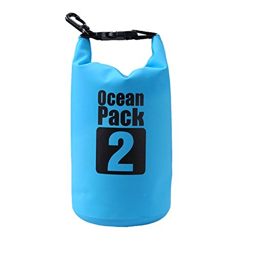 Balight Wasserdichter PVC-Sack für Kajakfahren, Bootfahren, Kanufahren, Angeln, Rafting, Schwimmen, Camping, Snowboarden, 2 l, 3 l, 5 l Cover