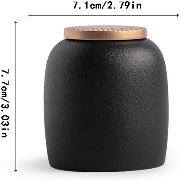 SONGCHAO Sugar Jar Tea Can Ceramic Sealed, Travel Portable Set, Mini Warehouse, Home Storage Tea Canister