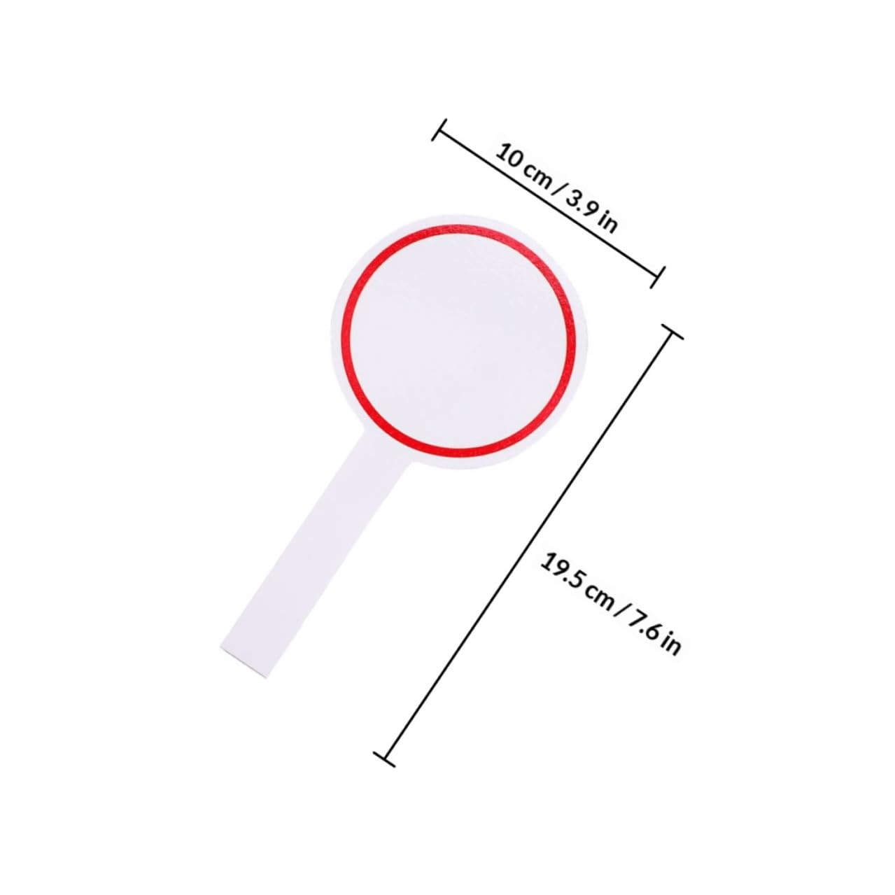 Pancarte Portable à Main en Écume, Lot de 12 Pièces, Tableau Blanc Effaçable à Sec, Design Simple Face Lors de Compétitions pour Arbitres et Votes