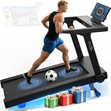 Cowmew Treadmills for Home, Foldable Treadmill with 20% Auto Incline, 20KM/H, 7HP, 180KG Weight Capacity, Running Machine for Heavy People with LED Display, Heart Rate Monitor, Bluetooth Speakers