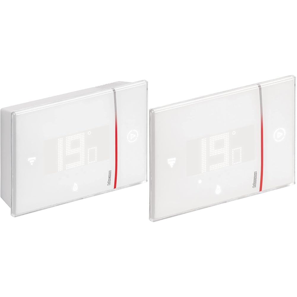 Bticino SXW8002W - TERMOSTATO WIFI Intelligente Smarther2 with Netatmo & SXW8002 TERMOSTATO WIFI DIGITALE Smarther2 with Netatmo, Termostato Caldaia da Incasso