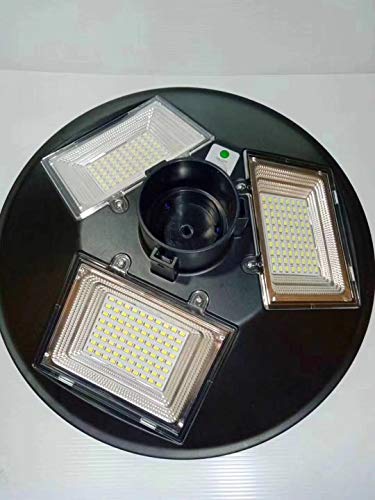 Preisvergleich Produktbild Integrierte Solare Straßenlaterne, Community Round Ufo Fliegende Untertasse Licht, Villa Landschaft Integrierte Solar Gartenleuchte Solar Landschaftslicht Reflektierende Tasse warmes Licht