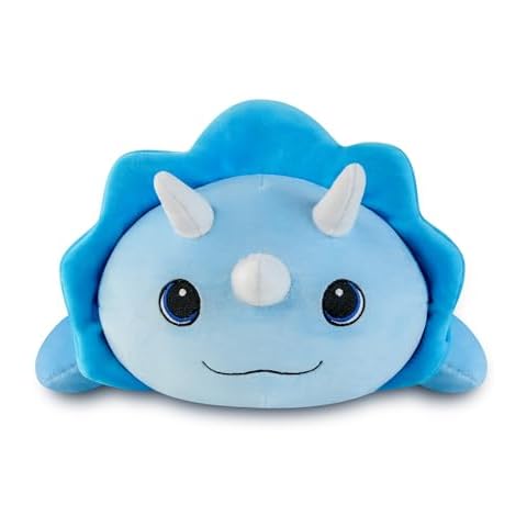 Puffpals Triceratops Dinosaur Plush Stuffed Animal Soft Pillow Plush Toy Christmas Thanksgiving Birthday Gift Decor Small 13'' Cover