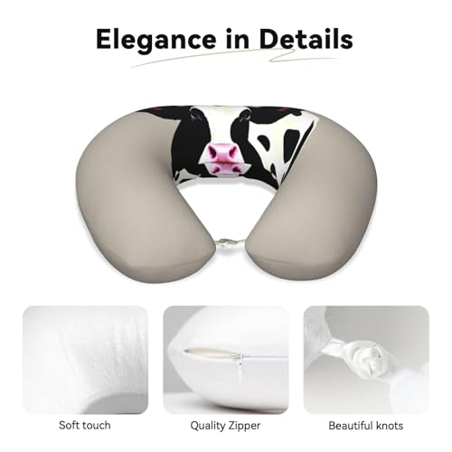 Almohada de poliéster negra para soporte de cuello miniatura 4