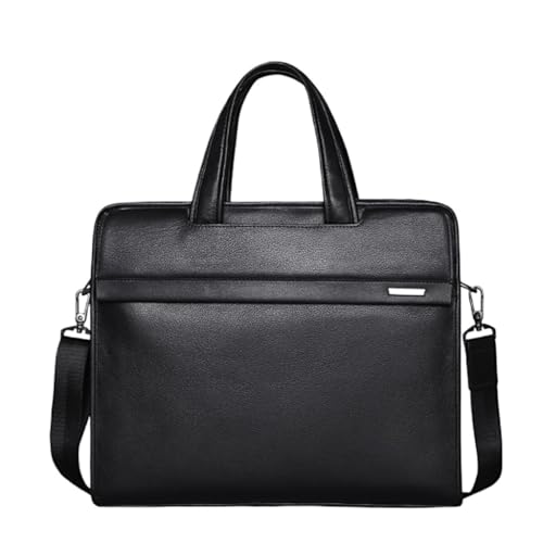 Men's Bag Leather Men's Handbag Cowhide Computer Bag 14 Inch Business Briefcase