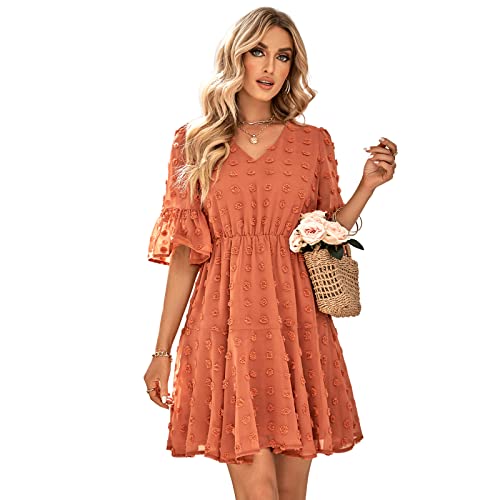 HEYPORK Damen Frühling Sommer Rock Bequem Lässig Kleider Mode Elegant...