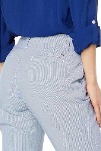 Tommy Hilfiger Hampton Chino Stripe Pants Blue/White 14 - image 2